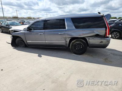 Drugie zdjęcie samochodu z przodu: 2018 CADILLAC ESCALADE ESV PLATINUM VIN:1GYS4KKJ3JR216530 - miniatura