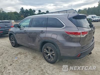 Drugie zdjęcie samochodu z przodu: 2016 TOYOTA HIGHLANDER XLE VIN:5TDJKRFH7GS291572 - miniatura