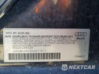 Zdjęcie 12 z 12 samochodu: 2010 AUDI S4 PREMIUM PLUS VIN:WAUBGAFL3AA011417 - miniatura