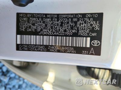 Zdjęcie 12 z 12 samochodu: 2010 TOYOTA PRIUS II VIN:JTDKN3DU4A0227959 - miniatura