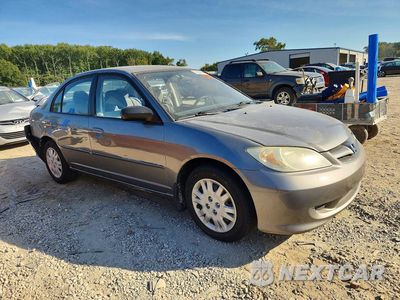 Czwarte zdjęcie samochodu z boku: 2005 HONDA CIVIC LX VIN:2HGES16525H584964 - miniatura