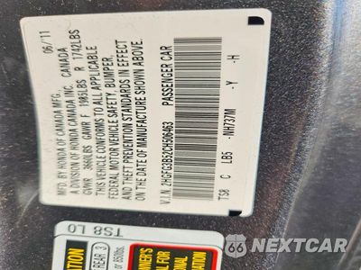 Zdjęcie 12 z 12 samochodu: 2012 HONDA CIVIC LX VIN:2HGFG3B52CH506463 - miniatura