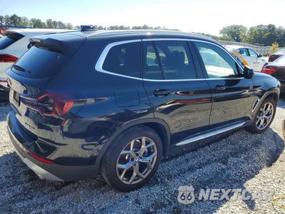 Trzecie zdjęcie samochodu z tyłu: 2022 BMW X3 SDRIVE30I VIN:5UX43DP00N9L75197 - miniatura