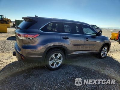 Trzecie zdjęcie samochodu z tyłu: 2015 TOYOTA HIGHLANDER LIMITED VIN:5TDDKRFH8FS142454 - miniatura