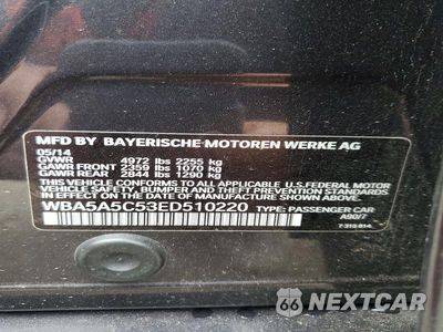 Zdjęcie 12 z 12 samochodu: 2014 BMW 528 I VIN:WBA5A5C53ED510220 - miniatura