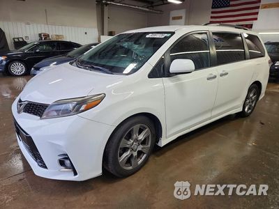 2019 TOYOTA SIENNA SE 8-PASSENGER 5TDXZ3DC4KS984697 - główne zdjęcie licytacji z USA - miniatura