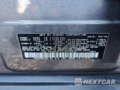 Zdjęcie 13 z 13 samochodu: 2018 SUBARU OUTBACK 2.5I PREMIUM VIN:4S4BSAFC1J3325665 - miniatura