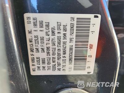 Zdjęcie 12 z 12 samochodu: 2007 HONDA ACCORD EX VIN:1HGCM567X7A038814 - miniatura