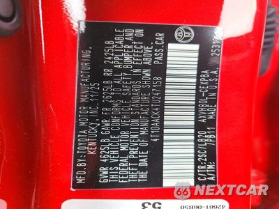 Zdjęcie 12 z 12 samochodu: 2026 TOYOTA CAMRY XSE VIN:4T1DAACK4TU247158 - miniatura