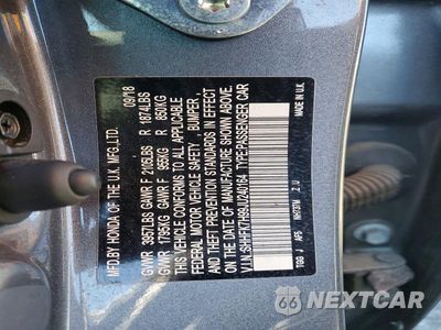 Zdjęcie 12 z 12 samochodu: 2018 HONDA CIVIC SPORT TOURING VIN:SHHFK7H99JU240164 - miniatura