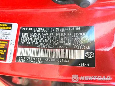 Zdjęcie 12 z 12 samochodu: 2010 TOYOTA CAMRY LE VIN:4T1BF3EKXAU515502 - miniatura