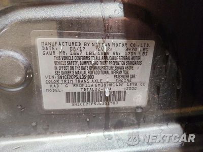 Zdjęcie 12 z 12 samochodu: 2018 NISSAN VERSA NOTE SV VIN:3N1CE2CP5JL351903 - miniatura