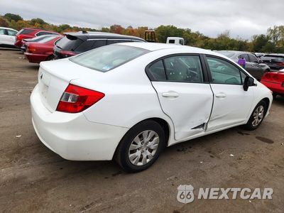 Trzecie zdjęcie samochodu z tyłu: 2012 HONDA CIVIC LX VIN:2HGFB2F57CH317715 - miniatura