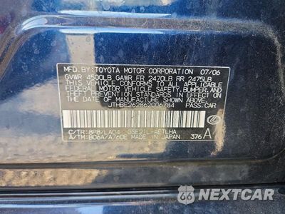 Zdjęcie 12 z 12 samochodu: 2006 LEXUS IS 350 VIN:JTHBE262862006784 - miniatura