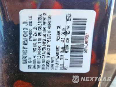 Zdjęcie 12 z 12 samochodu: 2011 INFINITI G37 COUPE X VIN:JN1CV6ELXBM261607 - miniatura
