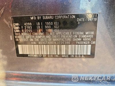 Zdjęcie 13 z 13 samochodu: 2019 SUBARU IMPREZA VIN:4S3GTAB62K3736386 - miniatura