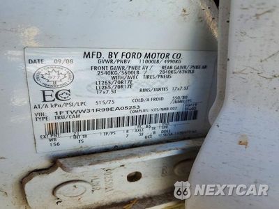Zdjęcie 12 z 12 samochodu: 2009 FORD F350 SUPER DUTY VIN:1FTWW31R99EA05253 - miniatura