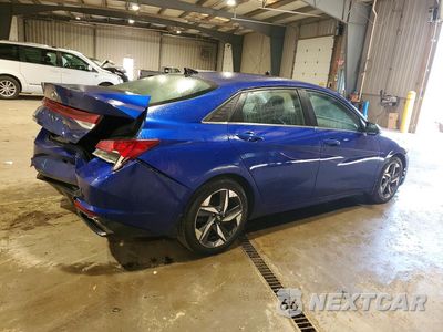 Trzecie zdjęcie samochodu z tyłu: 2022 HYUNDAI ELANTRA LIMITED VIN:5NPLP4AG8NH076393 - miniatura