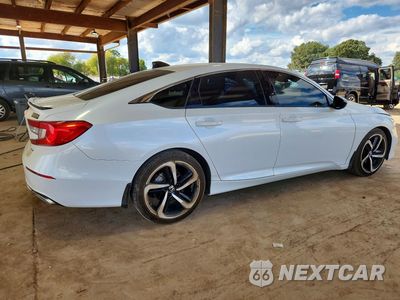 Trzecie zdjęcie samochodu z tyłu: 2021 HONDA ACCORD SPORT VIN:1HGCV1F36MA098474 - miniatura
