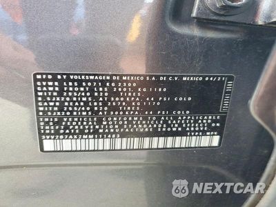 Zdjęcie 13 z 13 samochodu: 2021 VOLKSWAGEN TIGUAN SE VIN:3VV2B7AX2MM111483 - miniatura
