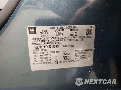 Zdjęcie 12 z 12 samochodu: 2014 CHEVROLET SILVERADO K1500 LT VIN:1GCVKREC4EZ113427 - miniatura