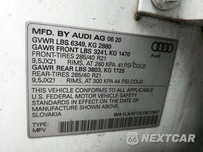 Zdjęcie 13 z 13 samochodu: 2020 AUDI Q7 PREMIUM PLUS VIN:WA1LXAF73LD012847 - miniatura