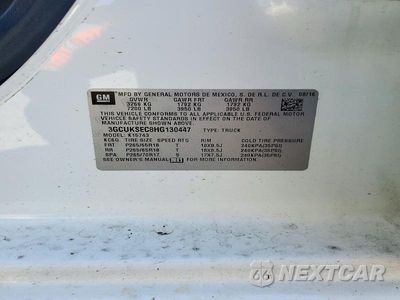 Zdjęcie 12 z 12 samochodu: 2017 CHEVROLET SILVERADO K1500 LTZ VIN:3GCUKSEC8HG130447 - miniatura