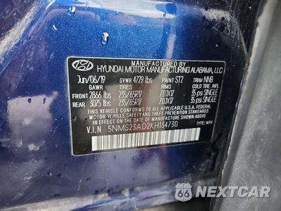 Zdjęcie 13 z 13 samochodu: 2019 HYUNDAI SANTA FE SE VIN:5NMS23AD2KH134730 - miniatura