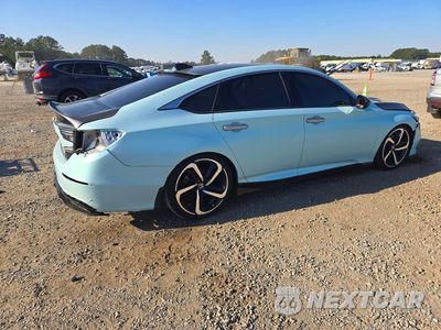 Trzecie zdjęcie samochodu z tyłu: 2021 HONDA ACCORD SPORT VIN:1HGCV1F30MA015766 - miniatura
