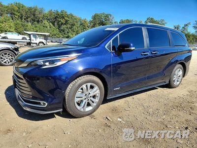 2021 TOYOTA SIENNA PLATINUM 7-PASSENGER 5TDESKFC2MS004552 - główne zdjęcie licytacji z USA - miniatura