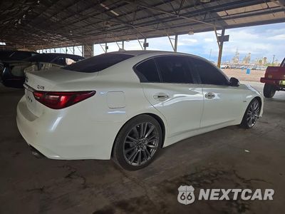 Trzecie zdjęcie samochodu z tyłu: 2018 INFINITI Q50 RED SPORT 400 VIN:JN1FV7AR5JM480051 - miniatura