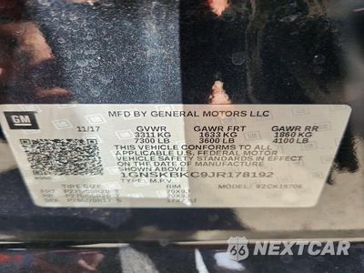 Zdjęcie 14 z 14 samochodu: 2018 CHEVROLET TAHOE K1500 LT VIN:1GNSKBKC9JR178192 - miniatura