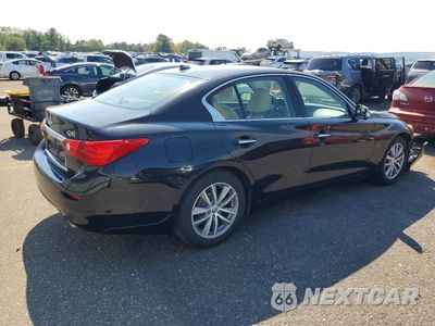 Trzecie zdjęcie samochodu z tyłu: 2015 INFINITI Q50 PREMIUM VIN:JN1BV7AR2FM403448 - miniatura