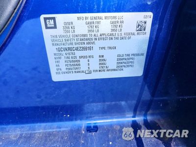 Zdjęcie 12 z 12 samochodu: 2014 CHEVROLET SILVERADO K1500 LT VIN:1GCVKREC4EZ269161 - miniatura