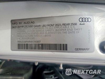 Zdjęcie 12 z 12 samochodu: 2021 AUDI S4 PRESTIGE VIN:WAUC4AF44MA066307 - miniatura