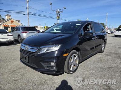 Drugie zdjęcie samochodu z przodu: 2018 HONDA ODYSSEY EXL VIN:5FNRL6H72JB039310 - miniatura