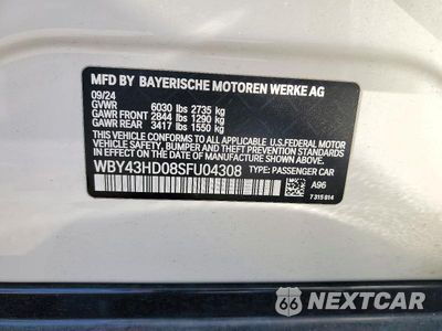 Zdjęcie 12 z 12 samochodu: 2025 BMW I4 XDRIVE 40 VIN:WBY43HD08SFU04308 - miniatura