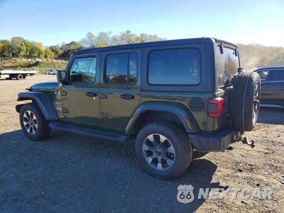 Drugie zdjęcie samochodu z przodu: 2021 JEEP WRANGLER UNLIMITED SAHARA VIN:1C4HJXEG0MW614788 - miniatura