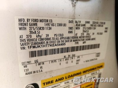 Zdjęcie 13 z 13 samochodu: 2019 FORD EXPEDITION MAX XLT VIN:1FMJK1HT7KEA54495 - miniatura