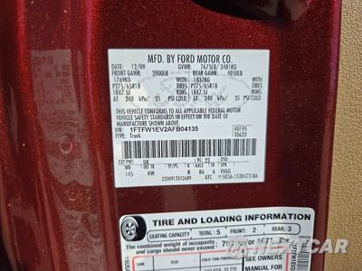 Zdjęcie 12 z 12 samochodu: 2010 FORD F150 SUPERCREW VIN:1FTFW1EV2AFB04135 - miniatura
