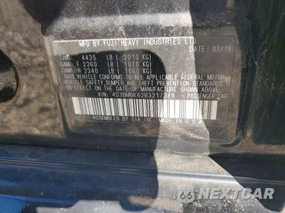 Zdjęcie 12 z 12 samochodu: 2011 SUBARU LEGACY 2.5I LIMITED VIN:4S3BMBK62B3217349 - miniatura