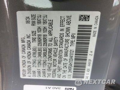 Zdjęcie 13 z 13 samochodu: 2025 HONDA CR-V EXL VIN:2HKRS4H70SH410121 - miniatura