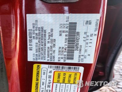 Zdjęcie 12 z 12 samochodu: 2015 FORD FUSION SE VIN:3FA6P0H74FR212499 - miniatura