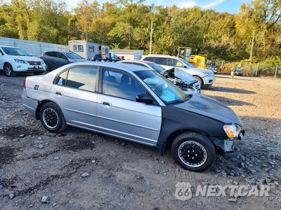 Czwarte zdjęcie samochodu z boku: 2003 HONDA CIVIC LX VIN:2HGES16513H622990 - miniatura
