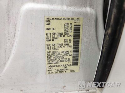 Zdjęcie 12 z 12 samochodu: 2012 NISSAN FRONTIER S VIN:1N6AD0ER7CC421746 - miniatura
