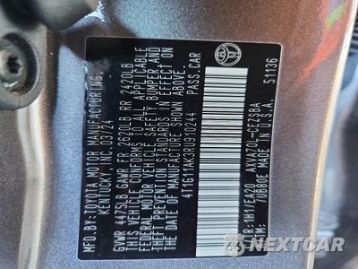 Zdjęcie 12 z 12 samochodu: 2024 TOYOTA CAMRY SE VIN:4T1G11AK3RU910244 - miniatura