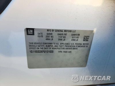 Zdjęcie 12 z 12 samochodu: 2015 CHEVROLET IMPALA LTZ VIN:1G1165S3XFU131020 - miniatura