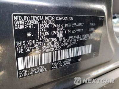 Zdjęcie 14 z 14 samochodu: 2019 TOYOTA RAV4 LE VIN:JTMK1RFV0KD003053 - miniatura