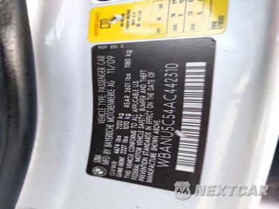 Zdjęcie 12 z 12 samochodu: 2010 BMW 528 I VIN:WBANU5C54AC442310 - miniatura