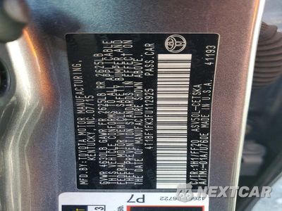Zdjęcie 12 z 12 samochodu: 2015 TOYOTA CAMRY SE VIN:4T1BF1FK3FU112925 - miniatura